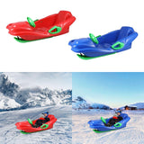 Maxbell Steerable Snow Sled Snow Tubes Sledding Heightened Back for Adults Kids Red