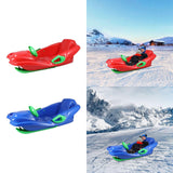 Maxbell Steerable Snow Sled Snow Tubes Sledding Heightened Back for Adults Kids Red