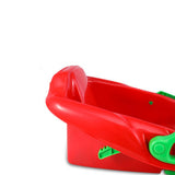 Maxbell Steerable Snow Sled Snow Tubes Sledding Heightened Back for Adults Kids Red