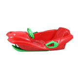 Maxbell Steerable Snow Sled Snow Tubes Sledding Heightened Back for Adults Kids Red