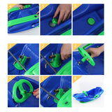 Maxbell Steerable Snow Sled Snow Tubes Sledding Heightened Back for Adults Kids Red
