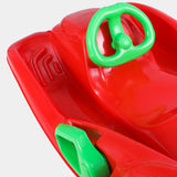 Maxbell Steerable Snow Sled Snow Tubes Sledding Heightened Back for Adults Kids Red