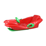 Maxbell Steerable Snow Sled Snow Tubes Sledding Heightened Back for Adults Kids Red