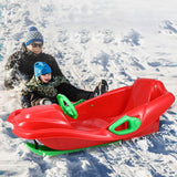 Maxbell Steerable Snow Sled Snow Tubes Sledding Heightened Back for Adults Kids Red