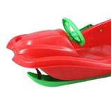 Maxbell Steerable Snow Sled Snow Tubes Sledding Heightened Back for Adults Kids Red