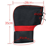 Maxbell Windproof Motorcycle Handlebar Muffs Soft Warm Winter for Snowmobile 35cmx28cm Reflective