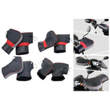 Maxbell Windproof Motorcycle Handlebar Muffs Soft Warm Winter for Snowmobile 35cmx28cm Reflective