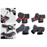 Maxbell Windproof Motorcycle Handlebar Muffs Soft Warm Winter for Snowmobile 35cmx28cm Reflective