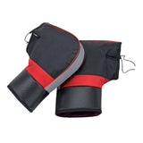 Maxbell Windproof Motorcycle Handlebar Muffs Soft Warm Winter for Snowmobile 35cmx28cm Reflective