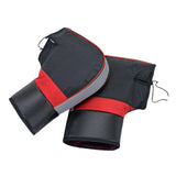 Maxbell Windproof Motorcycle Handlebar Muffs Soft Warm Winter for Snowmobile 35cmx28cm Reflective
