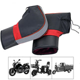 Maxbell Windproof Motorcycle Handlebar Muffs Soft Warm Winter for Snowmobile 35cmx28cm Reflective