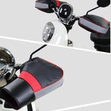 Maxbell Windproof Motorcycle Handlebar Muffs Soft Warm Winter for Snowmobile 35cmx28cm Reflective