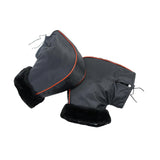 Maxbell Windproof Motorcycle Handlebar Muffs Soft Warm Winter for Snowmobile 30cmx27cm