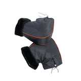 Maxbell Windproof Motorcycle Handlebar Muffs Soft Warm Winter for Snowmobile 30cmx27cm