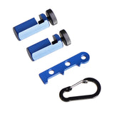 Maxbell Tall Stair Gauges Kit Framing Square Attachment Accessory Tools Anti Slip Blue