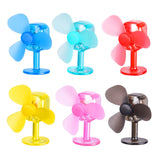 Maxbell Wind Powered Luminous Small Fan Styling for Motocross Ornaments Parts Blue