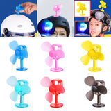 Maxbell Wind Powered Luminous Small Fan Styling for Motocross Ornaments Parts Blue