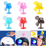 Maxbell Wind Powered Luminous Small Fan Styling for Motocross Ornaments Parts Blue