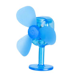 Maxbell Wind Powered Luminous Small Fan Styling for Motocross Ornaments Parts Blue