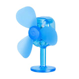 Maxbell Wind Powered Luminous Small Fan Styling for Motocross Ornaments Parts Blue