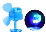 Maxbell Wind Powered Luminous Small Fan Styling for Motocross Ornaments Parts Blue