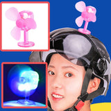 Maxbell Wind Powered Luminous Small Fan Styling for Motocross Ornaments Parts Pink