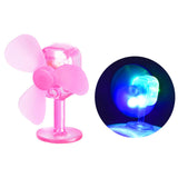 Maxbell Wind Powered Luminous Small Fan Styling for Motocross Ornaments Parts Pink