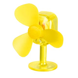 Maxbell Wind Powered Luminous Small Fan Styling for Motocross Ornaments Parts Yellow