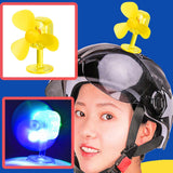 Maxbell Wind Powered Luminous Small Fan Styling for Motocross Ornaments Parts Yellow