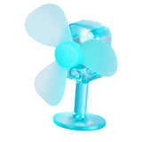 Maxbell Wind Powered Luminous Small Fan Styling for Motocross Ornaments Parts Light Blue