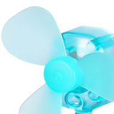 Maxbell Wind Powered Luminous Small Fan Styling for Motocross Ornaments Parts Light Blue