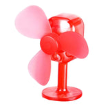 Maxbell Wind Powered Luminous Small Fan Styling for Motocross Ornaments Parts Red