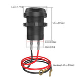 Maxbell USB Charger Socket PD Type C + QC 3.0 Quick Charge for Marine Scooter