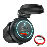 Maxbell USB Charger Socket PD Type C + QC 3.0 Quick Charge for Marine Scooter