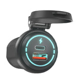 Maxbell Modified USB Charger Socket PD Type C + QC 3.0 for Boats Golf Cart