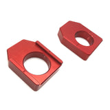 Maxbell 2Pcs Rear Axle Chain Adjuster Blocks for Honda CR125R Crf250R Crf450L