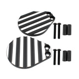 Maxbell Motorcycle Throttle Body Covers Kit for Honda CB350 After 2021 Durable Black and White
