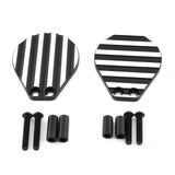 Maxbell Motorcycle Throttle Body Covers Kit for Honda CB350 After 2021 Durable Black and White