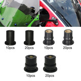 Maxbell Durable Rubber Well Nuts Cowls Fastener Metric Universal Replace 10x M4