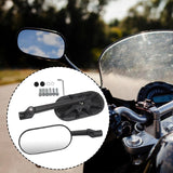 Maxbell Motorcycle Rearview Side Mirror Left & Right Motorcycle Mirror with Wrench