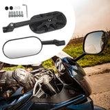 Maxbell Motorcycle Rearview Side Mirror Left & Right Motorcycle Mirror with Wrench