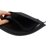 Maxbell PU Leather Motorcycle Seat Bag Durable Pouch Tool Black for Scooter