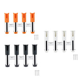 Maxbell Four Hole Bucket Rod Holder Pole Tube Stand The Rod Barrel for Garage orange