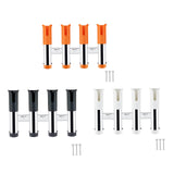 Maxbell Four Hole Bucket Rod Holder Pole Tube Stand The Rod Barrel for Garage orange