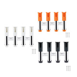 Maxbell Four Hole Bucket Rod Holder Pole Tube Stand The Rod Barrel for Garage orange