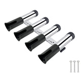 Maxbell Four Hole Bucket Rod Holder Pole Tube Stand The Rod Barrel for Garage black