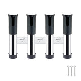 Maxbell Four Hole Bucket Rod Holder Pole Tube Stand The Rod Barrel for Garage black