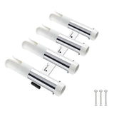 Maxbell Four Hole Bucket Rod Holder Pole Tube Stand The Rod Barrel for Garage white
