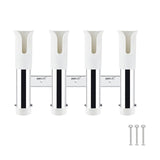Maxbell Four Hole Bucket Rod Holder Pole Tube Stand The Rod Barrel for Garage white