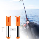 Maxbell 2 Tube Fishing Rod Holder for Boat for Boats Garage Replacement Parts Orange